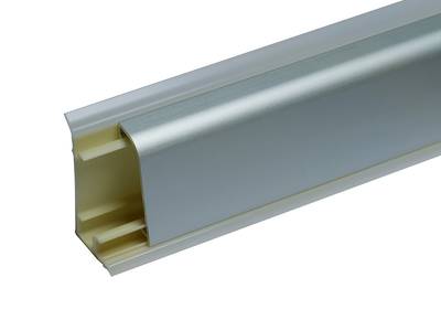Пристеночный бортик овальный SCILM (L=4 м, 45x25 мм, пластик+алюминий) Изображение 1