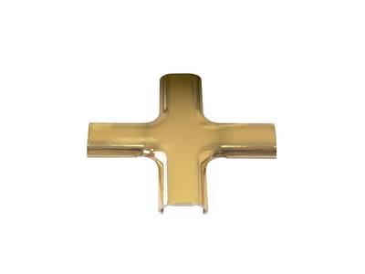 Накладка декоративная крестовая Germanella золото (гладкая) Изображение 2