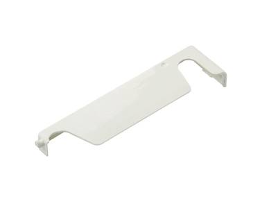 Накладка декоративная нижней петли на раме левая белая (скрытая) Изображение