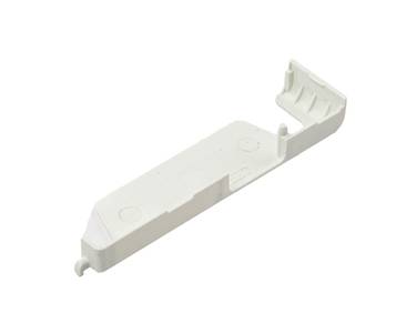 Накладка декоративная нижней петли на раме левая белая (скрытая) Изображение 3