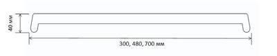 Накладка торцевая Витраж для подоконника В-40 480мм, светлый дуб-бук Изображение 2