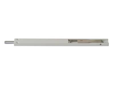 Шпингалет накладной ELEMENTIS для алюминиевых дверей 220*22*8 мм с ответной планкой, белый Изображение 3