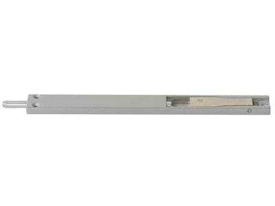 Шпингалет накладной ELEMENTIS для алюминиевых дверей 220*22*8 мм с ответной планкой, серебро Изображение 3