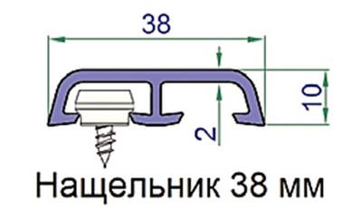Наличник Exter 38х10 мм R 2178 001 золтой дуб 6,0 м Изображение 2