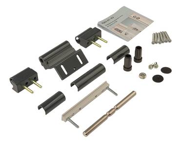 Петля Dr.Hahn KT-RV 3-х секц. в фурнитурный паз, антрацит RAL7016 Изображение