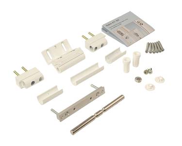 Петля Dr.Hahn KT-RV 3-х секц. в фурнитурный паз, белый RAL9016 Изображение 2