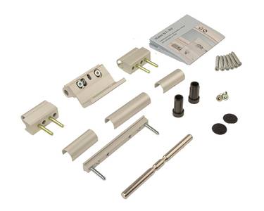 Петля Dr.Hahn KT-RV 3-х секц. в фурнитурный паз, серебро EV1 Изображение