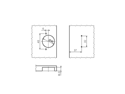 Петля Firmax для угловых дверей, 135° Slide-on, угол открывания 110°, 48 мм, шуруп, сталь Изображение 3