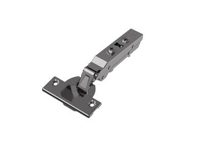 Петля для накладных дверей Alphalux Titan Clip-On, Soft-Close, угол открывания 100°, 48мм, чашка 35 мм, титан Изображение