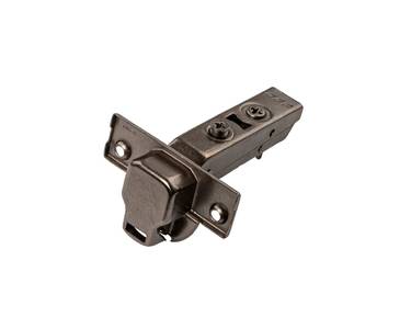 Петля для накладных дверей Alphalux Titan Clip-On, Soft-Close, угол открывания 100°, 48мм, чашка 35 мм, титан Изображение 3