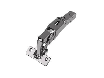 Петля для накладных дверей Alphalux Titan Clip-On, Soft-Close, угол открывания 155°, 48мм, чашка 35 мм, титан Изображение
