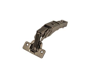 Петля для накладных дверей Firmax Smartline, Clip On, Soft-Close,угол открывания 155°, 48мм, 35 мм чашка, черный никель Изображение