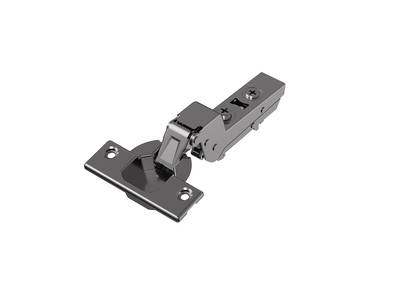 Петля для вкладных дверей Alphalux Titan Clip-On, Soft-Close, угол открывания 100°, 48мм, чашка 35 мм, титан Изображение