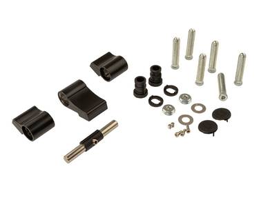 Петля двер. втулочн. ELEMENTIS, 3-х секционная, м/о 63, креп. на тепл. профиль, черн. мат. RAL9005S Изображение 3