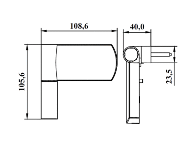 Петля дверная AT27 для дверей массой до 120 кг с высотой наплава 16.5-20 (24.5) мм, белый Изображение 3