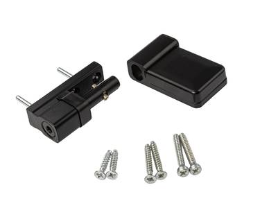 Петля дверная Elementis K-S (15-20 мм), на 100кг., Черный, RAL9005 Изображение
