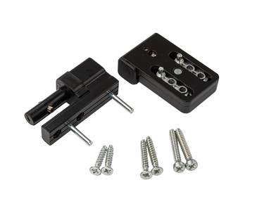 Петля дверная Elementis K-S (15-20 мм), на 100кг., Черный, RAL9005 Изображение 2