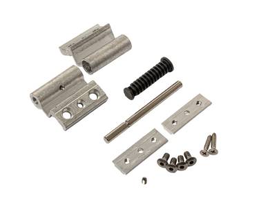 Петля дверная для профиля Alumark S40, двухчастная, неокраш. Изображение 2