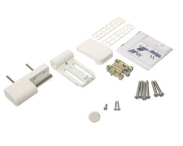 Петля дверная на 160 кг, наплав 17-21,  RAL9016 белый Изображение 2