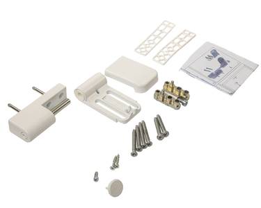 Петля дверная на 160 кг, наплав 17-21,  RAL9016 белый Изображение 2