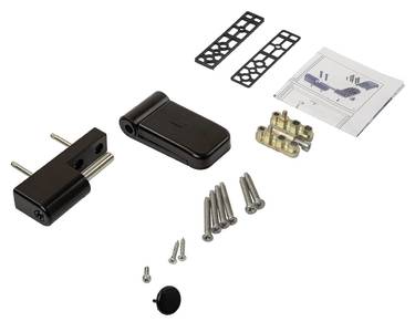 Петля дверная на 160 кг наплав 17-21 RAL 9005Mat Изображение