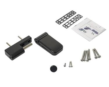 Петля дверная на 160кг, наплав 17-21,  RAL7016 антрацит Изображение