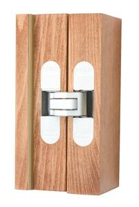 Петля дверная скрытая CEMOM универсальная, 3D, 111,5x29 мм, 80 кг, белый мат., с 4 пласт. колпачками Изображение 2