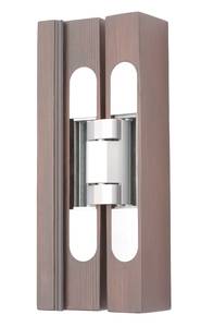 Петля дверная скрытая универсальная, 3D, 200х32 мм, 150 кг, сатин хром., с 4 металл. колпачками Изображение 2