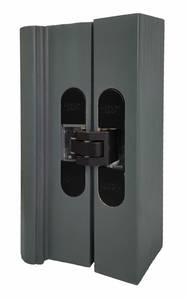 Петля дверная CEMOM скрытая универсальная, 3D, 95x23 мм, 60 кг, цамак, черный матовый, с 4 пластиковыми колпачками Изображение 9