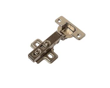 Петля накладная Clip-On с доводчиком, 84гр, с монтажной планкой h=0мм в сборе, под саморез, 48*6мм, 35мм чашка Изображение 2