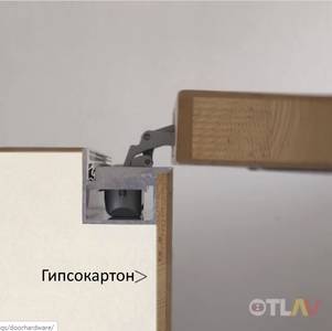 Петля скрытая для компланарных дверей, универсальная, 3D, 130x32/25 мм, 60 кг, цамак и алюминий, с 4 накладками и 4 винтами для крепления накладок, черный матовый Изображение 12