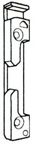 Планка П/О правая KS 13 мм (Gealan, KBE 70 AD, Salamander) Изображение