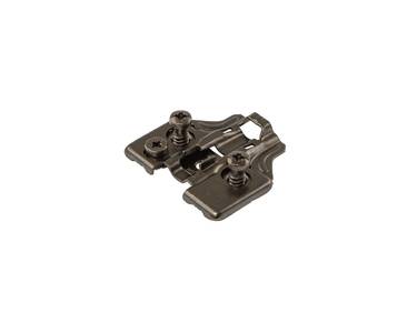 Планка монтажная 3D для петель Firmax Smartline Clip On, Soft-Close, H=0, крестовая с регулировкой по высоте, под евровинт, черный никель Изображение 2
