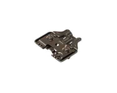 Планка монтажная 3D для петель Firmax Smartline Clip On, Soft-Close, H=0, крестовая с регулировкой по высоте, под евровинт, черный никель Изображение 4