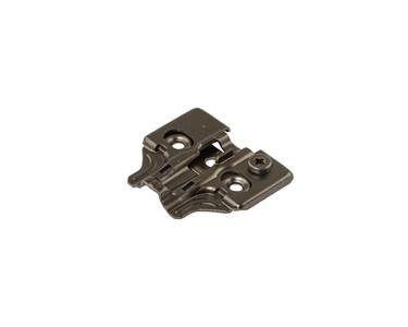 Планка монтажная 3D для петель Firmax Smartline Clip On, Soft-Close, H=0, крестовая с регулировкой по высоте, под саморез, черный никель Изображение 2