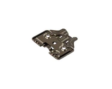 Планка монтажная 3D для петель Firmax Smartline Clip On, Soft-Close, H=0, крестовая с регулировкой по высоте, под саморез, черный никель Изображение 3