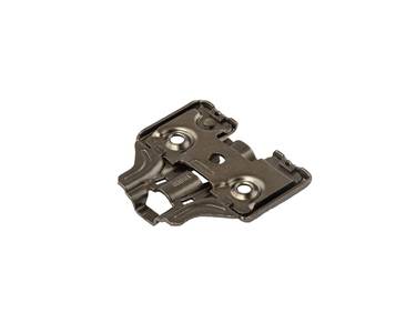 Планка монтажная 3D для петель Firmax Smartline Clip On, Soft-Close, H=0, крестовая с регулировкой по высоте, под саморез, черный никель Изображение 4