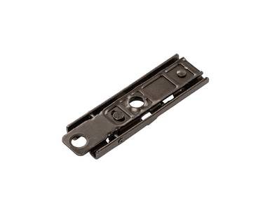 Планка монтажная для петель Alphalux  Titan, Clip-on, H=1, прямая, под саморез, титан Изображение 4