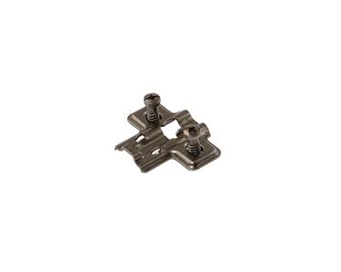 Планка монтажная для петель Firmax Smartline Clip On, Soft-Close, H=0, крестовая, евровинт, черный никель Изображение 2