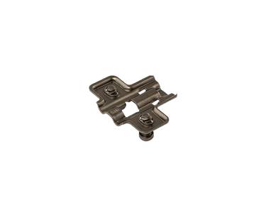 Планка монтажная для петель Firmax Smartline Clip On, Soft-Close, H=0, крестовая, евровинт, черный никель Изображение 3