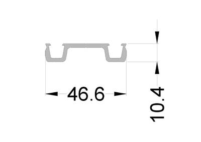 Планка прижимная ALUMARK 6,8м неокрашенный Изображение 2