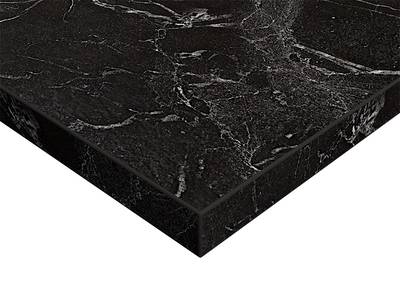ЛДСП плита Syncron by Alvic (черный мрамор (Oriental Black Silk Stone), 1220x18x2750 мм) Изображение