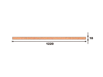 Полотно EVOGLOSS МДФ глянец тик европейский P304, 18*1220*2800 мм, одностороннее Изображение 2