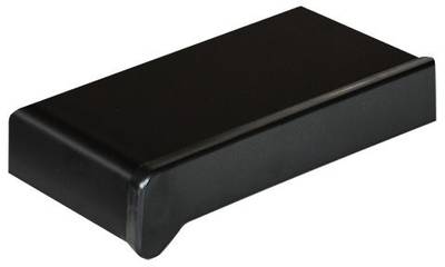 Подоконник пластиковый Moeller 600мм, черный ультраматовый с 2 капиносами (clean-touch) 5,5м Изображение 2