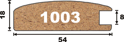 AGT профиль МДФ 1046 (новый итальянский орех (242), 18x54x2800 мм) Изображение 2