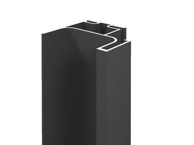 Профиль GOLA FIRMAX вертикальный боковой L=3000mm, алюминий черный Изображение