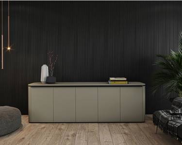 Профиль  МДФ AGT LB-2002 3*48*2800 мм, супермат Сахара крем 3019 (Sahara Cream) Изображение 6