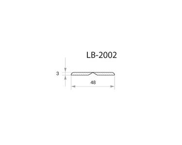 Профиль  МДФ AGT LB-2002 3*48*2800 мм, тик (248) Изображение 3
