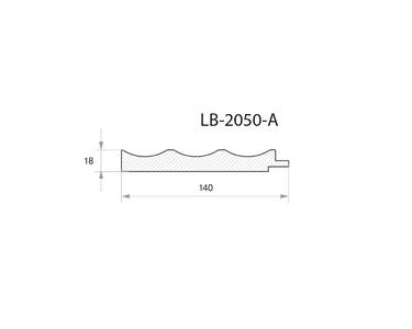 Профиль МДФ AGT LB-2050-A 18*140*2800 мм, супермат релакс грин 735 Изображение 2