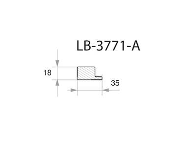 Профиль МДФ AGT LB-3771-A 18*35*2800 мм, супермат белый 734 Изображение 2